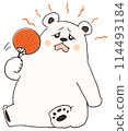 Cute polar bear character 114493184