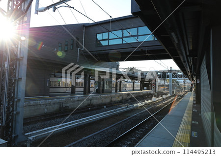 東武鐵道日光線下現今市月台 東武鐵道日光線下現今市月台 114495213