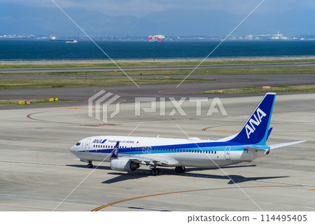 Passenger plane heading to the runway (Central Japan International Airport, Centrair) 114495405