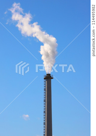 Ibaraki Kamisu Kashima coastal industrial area Factory chimney Ibaraki Kamisu Kashima coastal industrial area Factory chimney 114495982