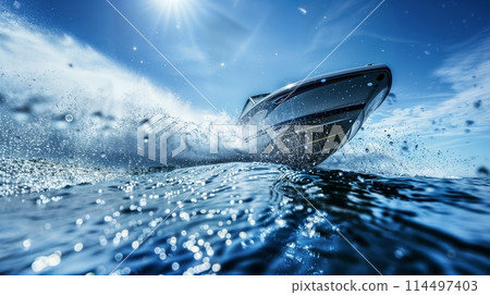 Speedboat adventure on the high seas 114497403