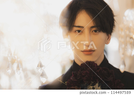 Man in black suit Man in black suit 114497589