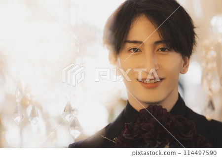 Man in black suit Man in black suit 114497590