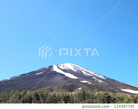 山梨縣/富士山的雪景 山梨縣/富士山的雪景 114497795