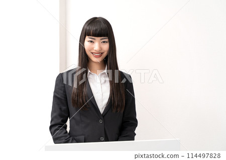 女講師/接待處的女士 114497828