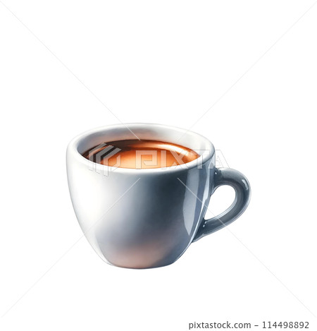 cup of coffee isolated 114498892