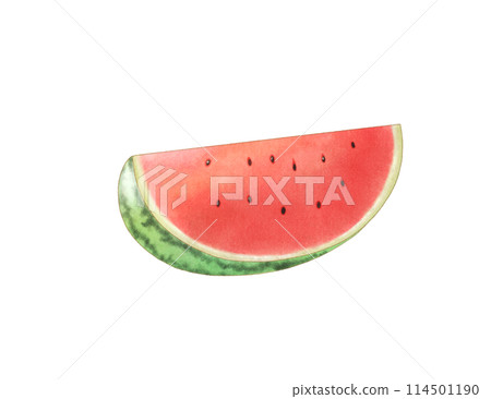 Cut watermelon watercolor Cut watermelon watercolor 114501190
