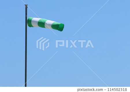 A windsock for visually checking wind direction and strength A windsock for visually checking wind direction and strength 114502318