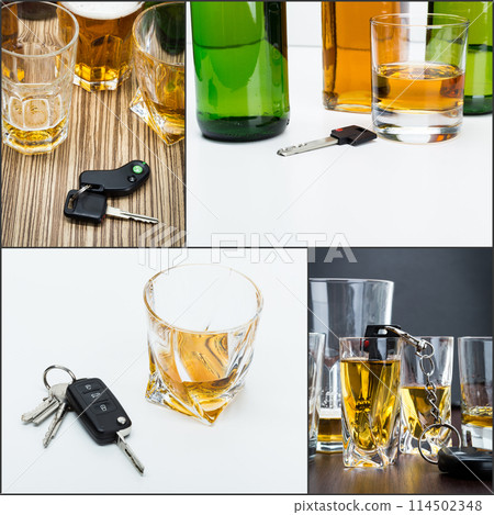 collage with alcohol 114502348