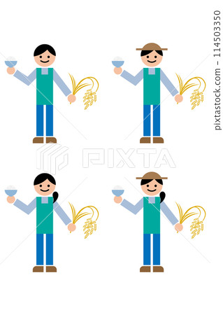 職業象形圖稻農 職業象形圖稻農 114503350