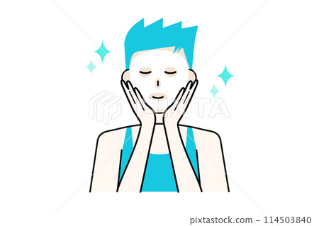 Young man doing a pack 114503840