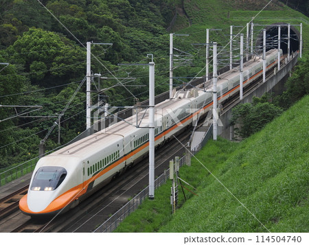 Taiwan High Speed Rail 700T Kuaiguan at the High Speed Rail Scenic Bridge 114504740