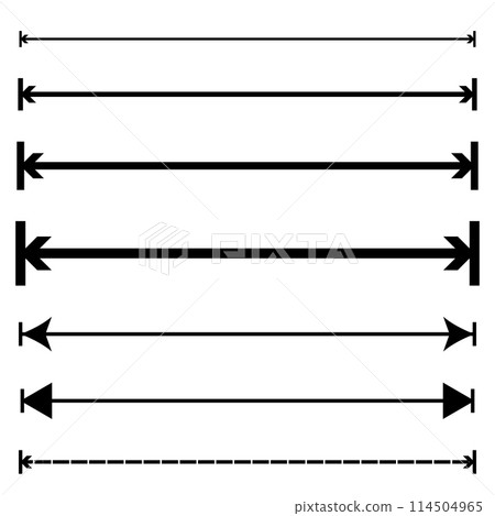 7 types of dimension lines - Stock Illustration [114504965] - PIXTA