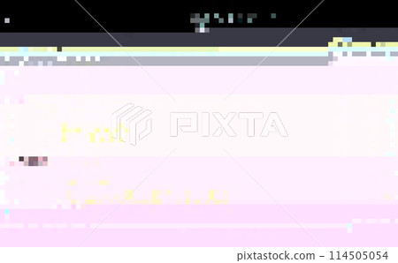 Trendy glitch pattern on dark background. Modern style vector. Abstract geometric elements Trendy glitch pattern on dark background. Modern style vector. Abstract geometric elements 114505054