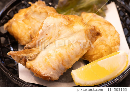 Delicious fried puffer fish Delicious fried puffer fish 114505163