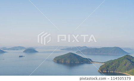 Scenery from Mount Shiude in Mitoyo, Kagawa Prefecture 114505379