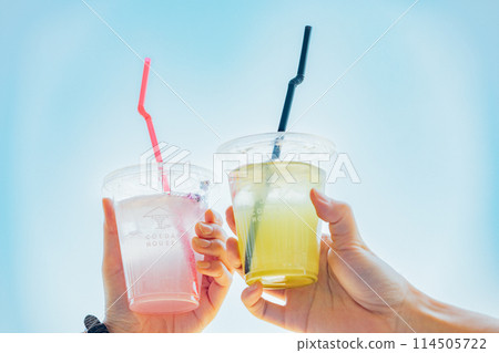 Toasting on vacation 114505722