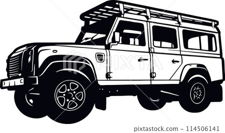 Classic Truck - Classic Old Car, Muscle car Stencil - Vector Clip Art for tshirt and emblem Classic Truck - Classic Old Car, Muscle car Stencil - Vector Clip Art for tshirt and emblem 114506141