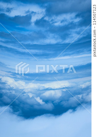 Blue sky and white clouds 114507123