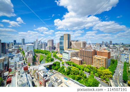 Tokyo: Fresh greenery and flowing clouds Ochanomizu 2024 114507191