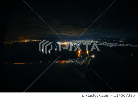 Ship floating in the sea Ship floating in the sea 114507380