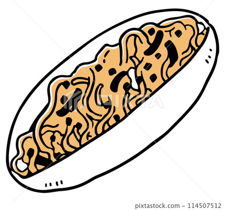 Yakisoba bread single color 114507512