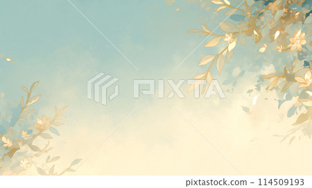 Fantasy of blue flowers AI-generated image 114509193