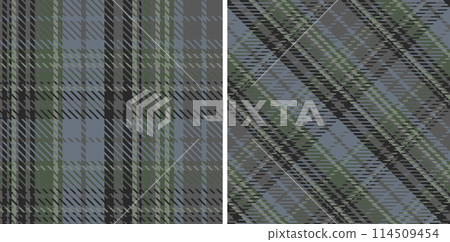 Plaid seamless vector pattern set. 114509454