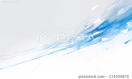 Blue geometric abstract wave background image AI generated image Blue geometric abstract wave background image AI generated image 114509878