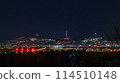 night view, airplane, travel, night, landscape, passenger plane, japan, aircraft, sky, tourism, airport, jet plane, runway, illuminated 114510148
