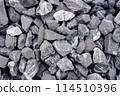 Gray stone texture background. There are many large stones on the surface, creating an interesting background. 114510396
