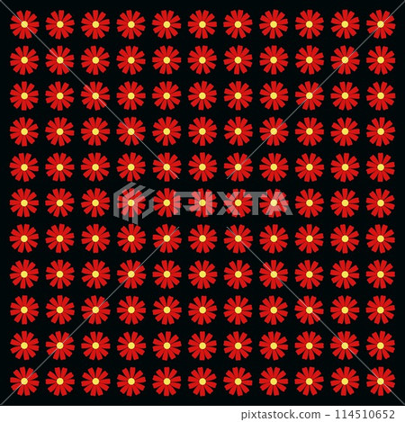 由花卉圖案製成的壁紙插圖 由花卉圖案製成的壁紙插圖 114510652