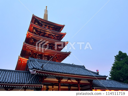 淺草寺五層寶塔 東京旅遊勝地 114511719