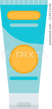 Cosmetic packaging plastic tube cream vector Cosmetic packaging plastic tube cream vector 114513148