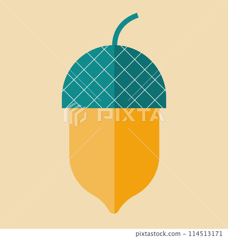 Acorn flat vector illustration Acorn flat vector illustration 114513171