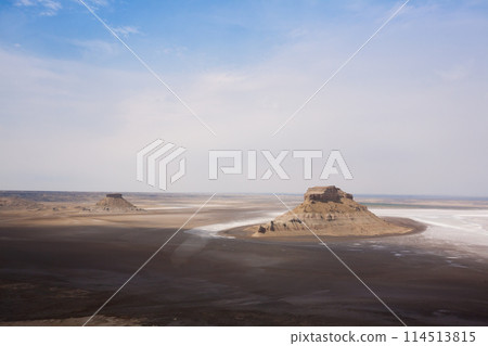 Mangystau region landscape, Karyn Zharyk depression, Kazakhstan 114513815