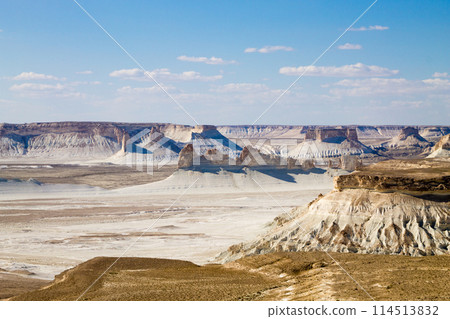 Bozzhira valley aerial view, Mangystau region, Kazakhstan Bozzhira valley aerial view, Mangystau region, Kazakhstan 114513832