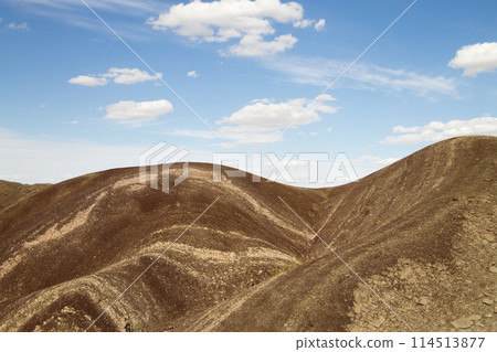 Desertic hills landscape, Mangystau region, Kazakhstan Desertic hills landscape, Mangystau region, Kazakhstan 114513877