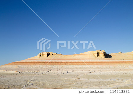 Mangystau desert landmark, Kyzylkup area. Mangystau desert landmark, Kyzylkup area. 114513881