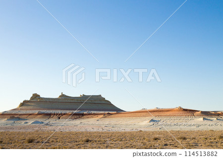 Mangystau desert landmark, Kyzylkup area. Mangystau desert landmark, Kyzylkup area. 114513882