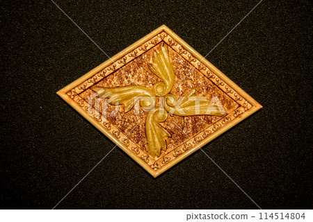 Ceramic decor. Bathroom finishing. Decorates the interior of the bathroom. It crashes into the tile. 114514804