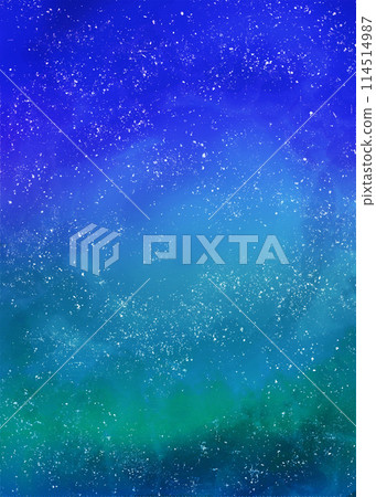 藍綠色的夜空,星星流過 藍綠色的夜空,星星流過 114514987