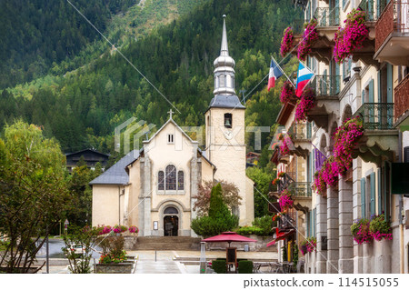 Saint Michel Church in Chamonix Mont Blanc, France 114515055