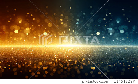 Abstract bokeh lights vibrant colors dark background. Creative concept festive celebration themes 114515287