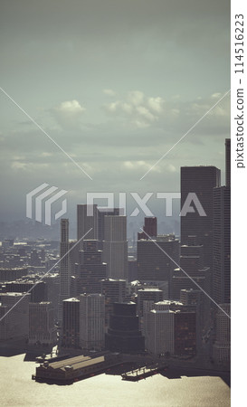 Urban Landscape With Tall Buildings 114516223
