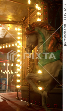 Horse on Merry Go Round 114516407