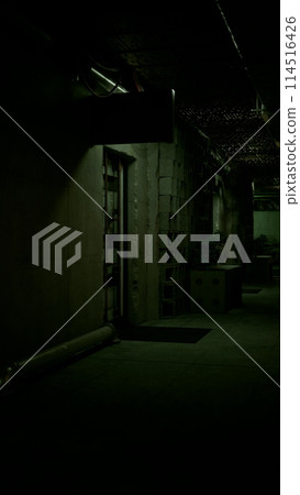 Dark Hallway With Fire Hydrant Dark Hallway With Fire Hydrant 114516426