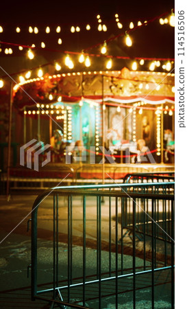 Illuminated Merry Go Round Spinning Illuminated Merry Go Round Spinning 114516506