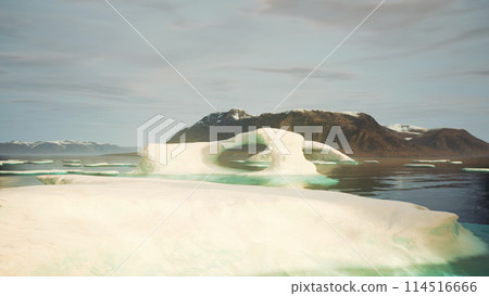 Massive Iceberg Drifting on Water 114516666