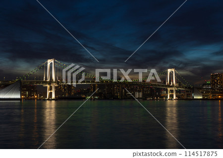 東京夜視圖彩虹橋 114517875